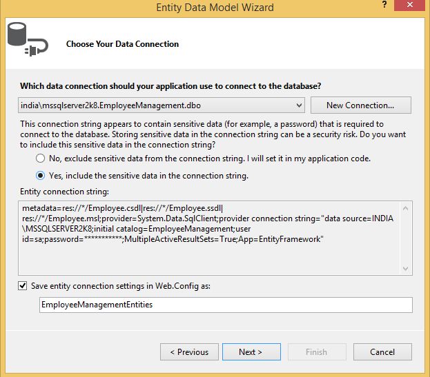 choose your data connection